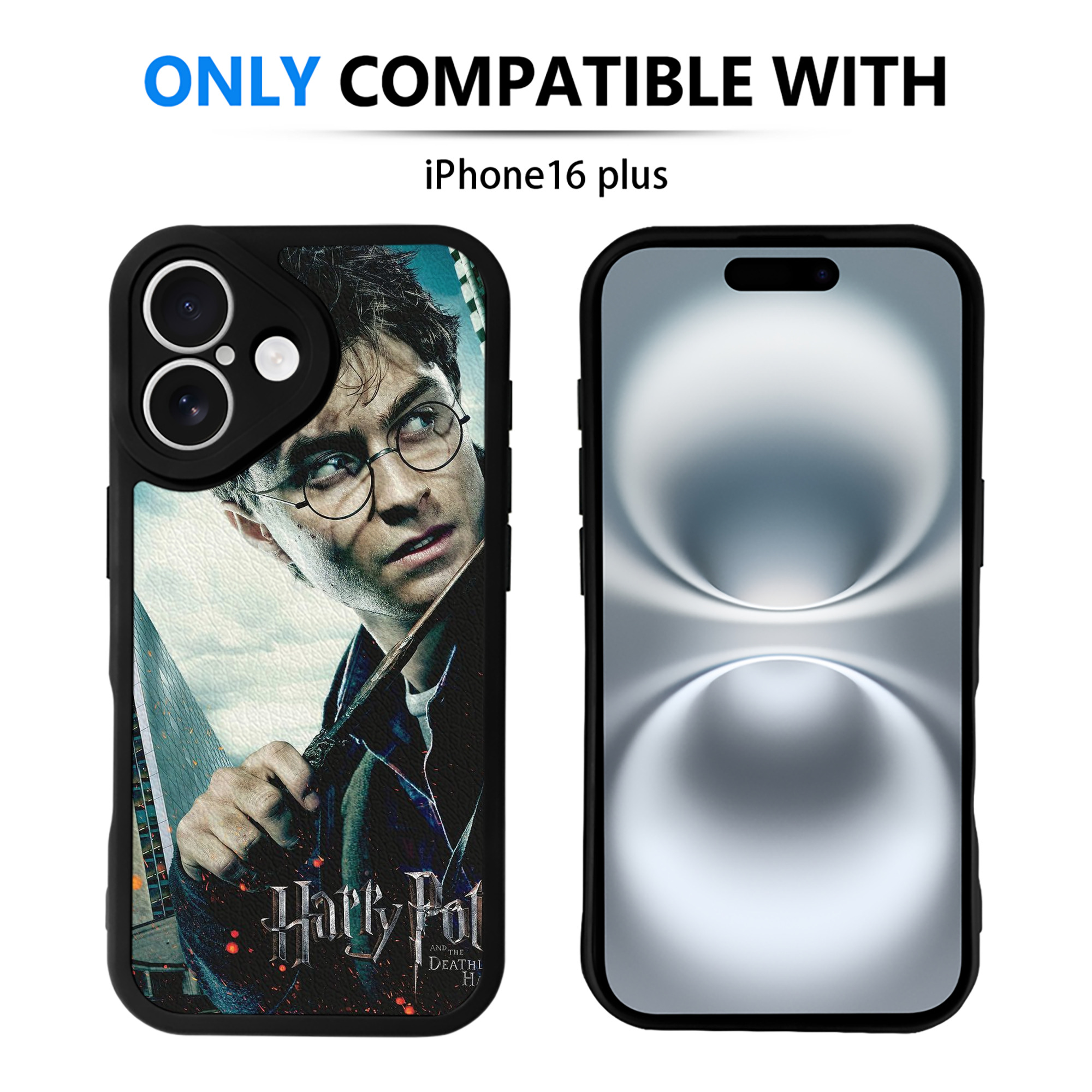 （画像用） Harry Potter ハリー・ポッターシリーズ 【iPhone 16シリーズ対応】シリコンスマホケース（レザー調） 材質：シリコン